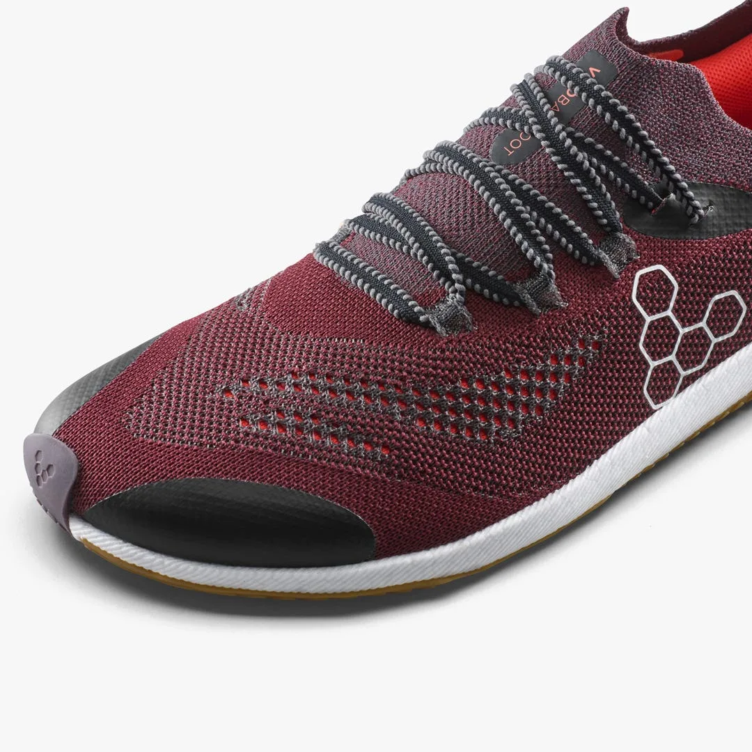 Кроссовки Vivobarefoot Primus Flow Knit — мужская модель, тёмно-бордовый, фото 6
