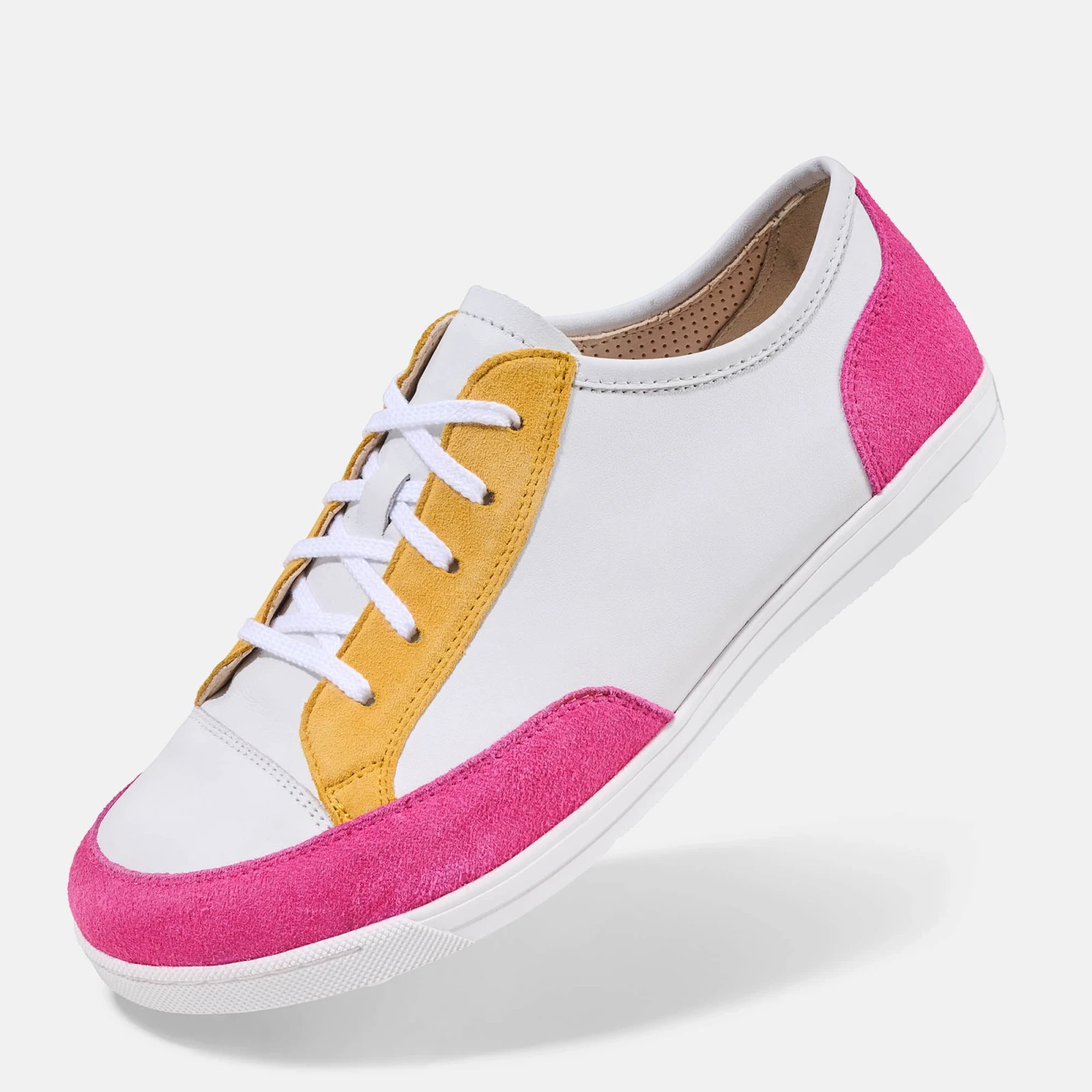Кроссовки BÄR Emma 2.0 — белый / розовый / жёлтый, фото 3