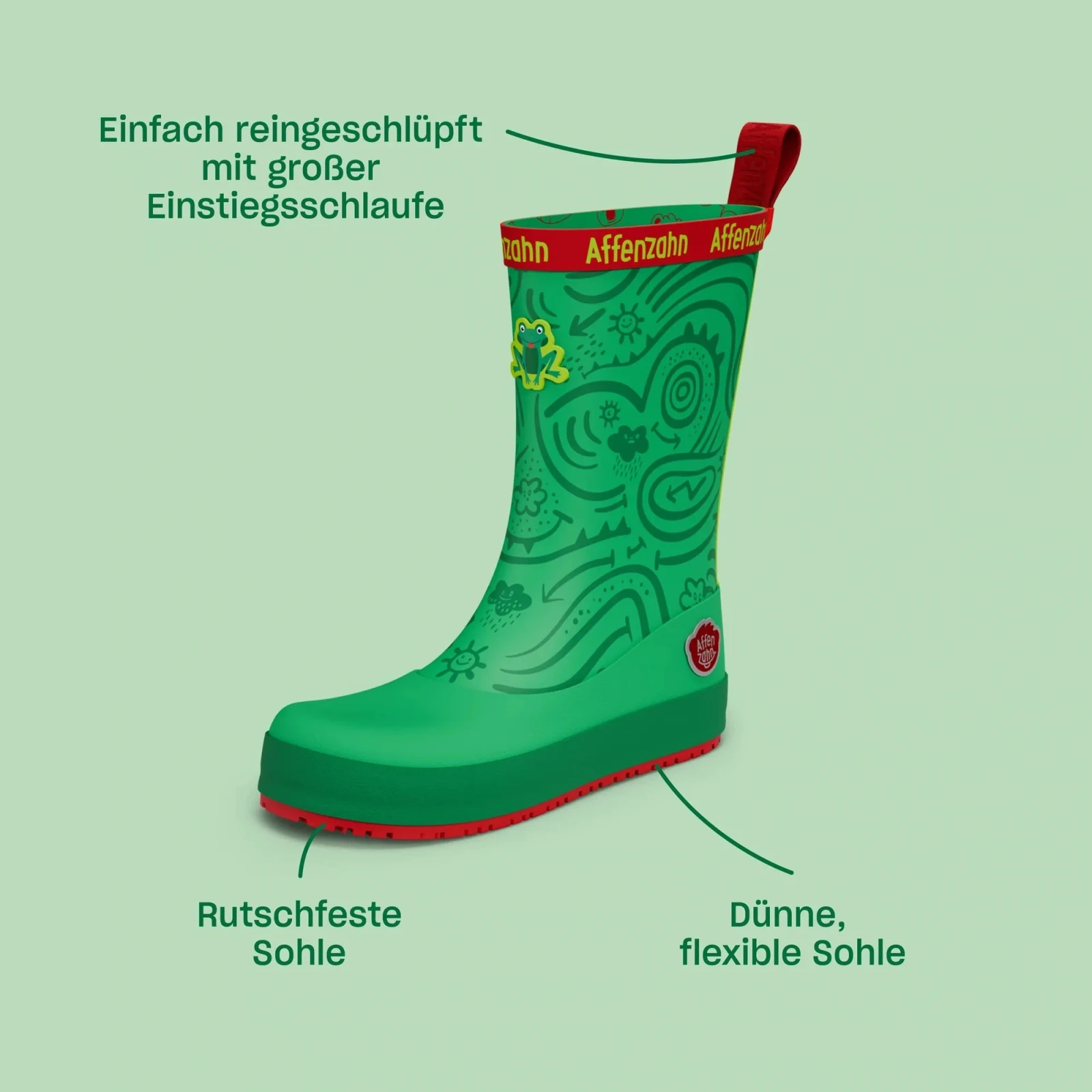 Резиновые сапоги Affenzahn Plashy Сова — фиолетовый, фото 9