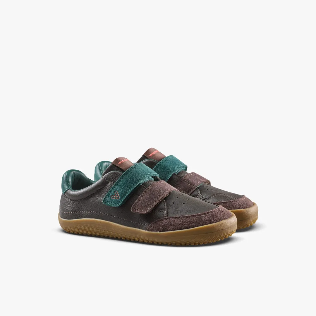 Кроссовки Vivobarefoot Gobi Sneaker — детская модель, коричневый, фото 4