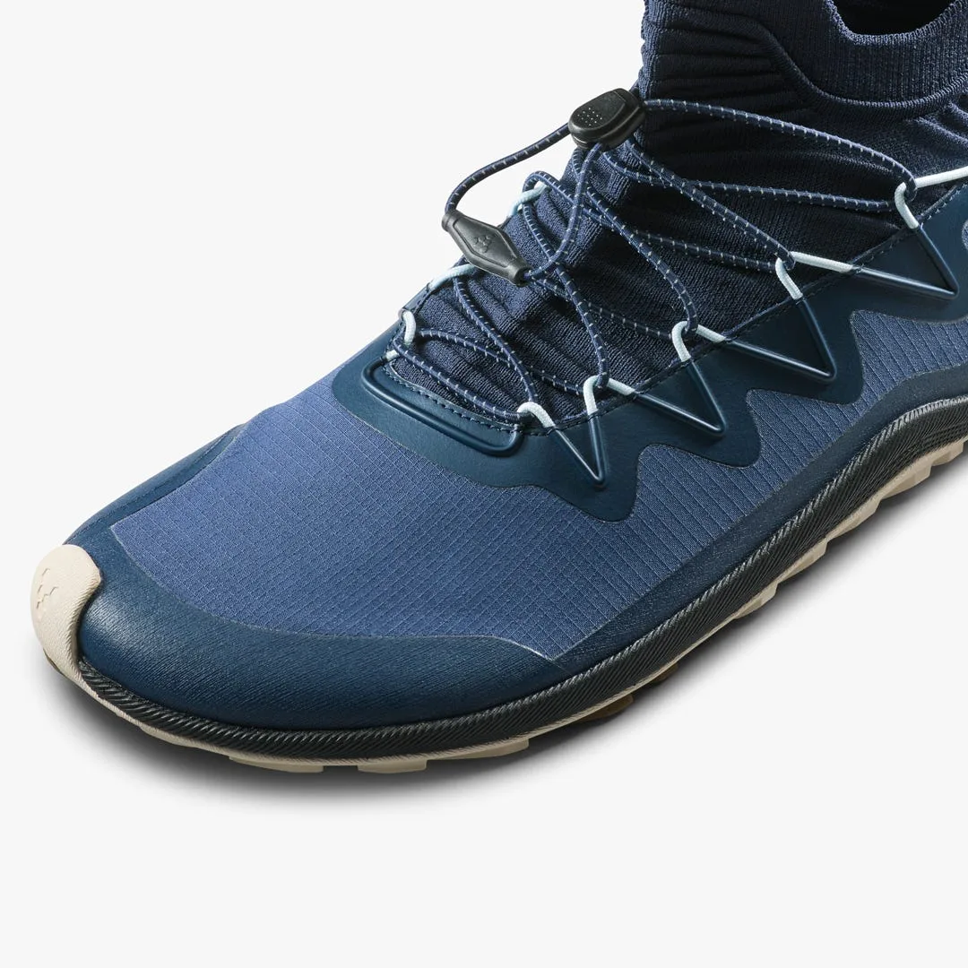 Ботинки Vivobarefoot Primus Trail Flow Mid II — мужская модель, тёмно-синий, фото 6