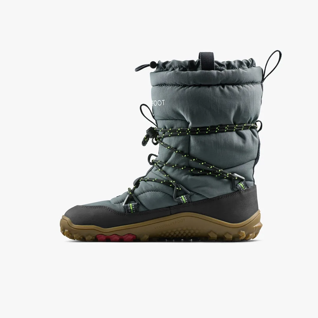 Ботинки Vivobarefoot Tracker Pioneer Boot WP — женская модель, тёмный серо-зелёный, фото 3
