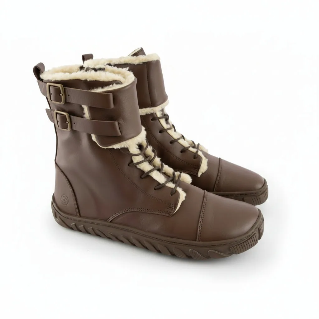 Мужские ботинки ZAQQ QABAL Winter Brown (коричневый цвет) — фото 1 из 11