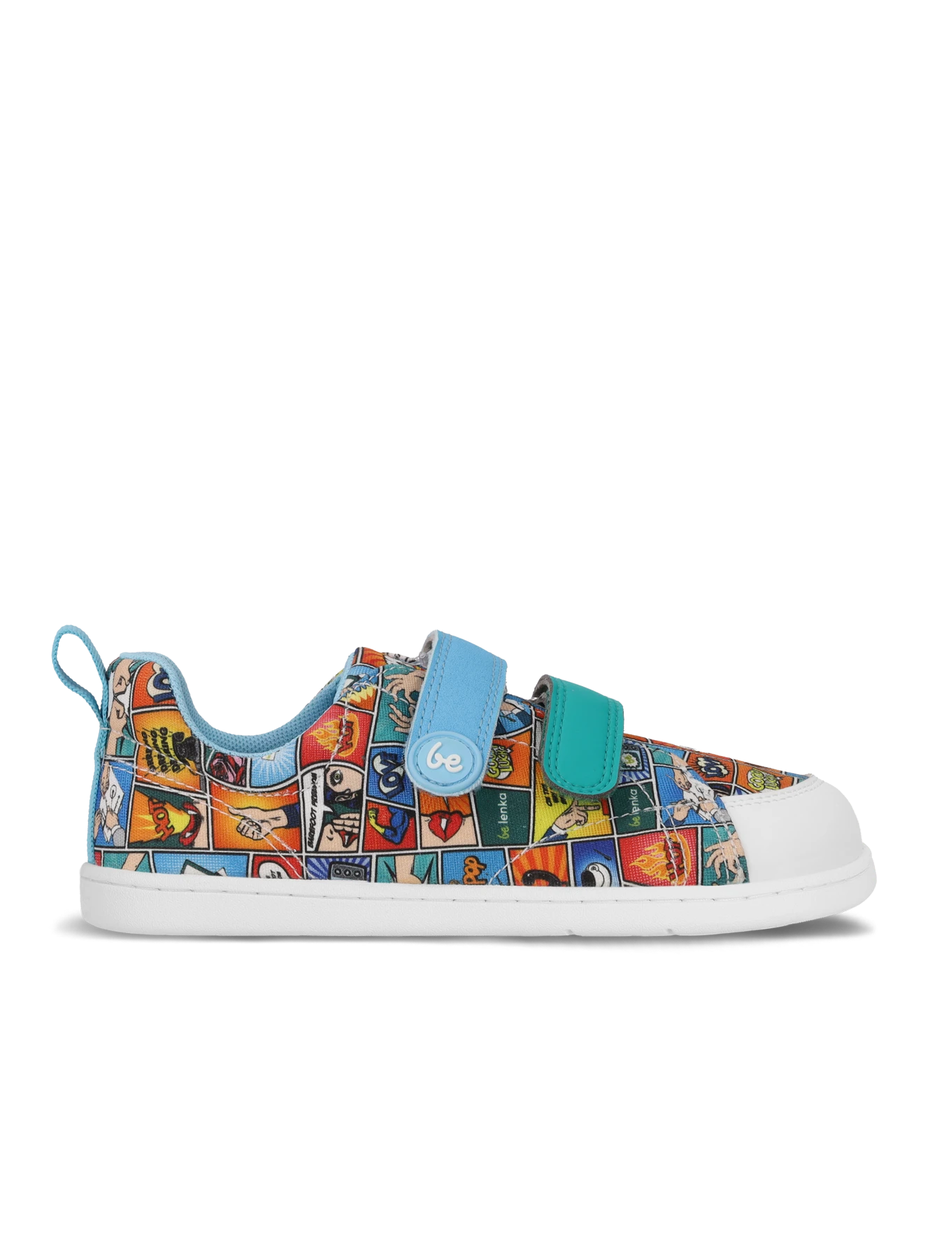 Детские босоногие кроссовки Be Lenka Canvi - цветной комикс — фото 1 из 4