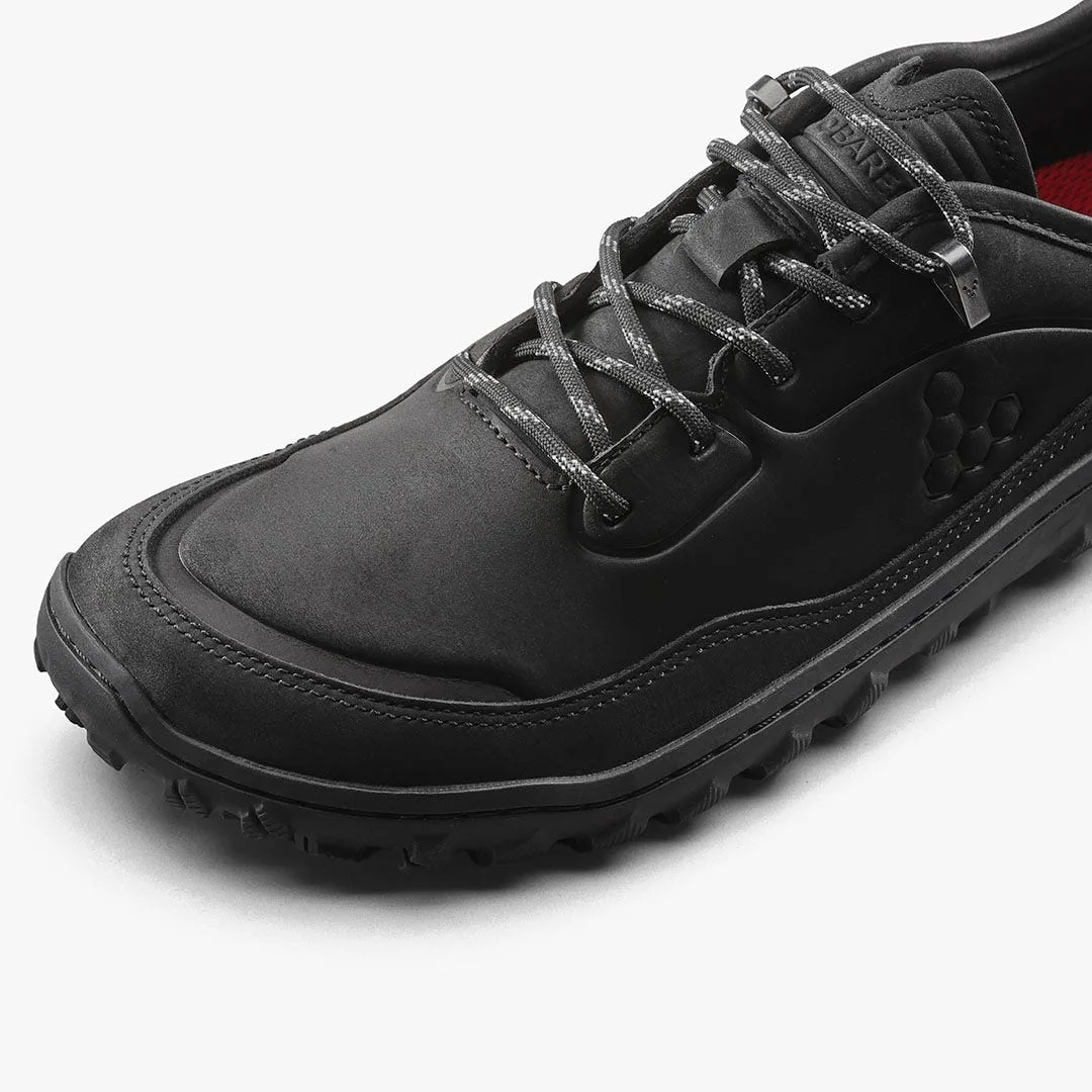 Кроссовки Vivobarefoot Tracker Leather AT Low II — женская модель, чёрный, фото 6