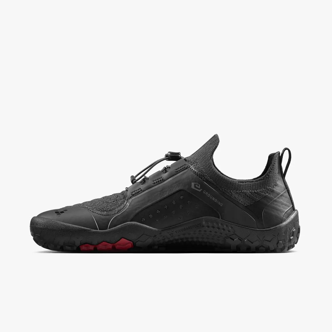 Кроссовки Vivobarefoot Primus Trail Knit FG Grounding — мужская модель, чёрный, фото 3