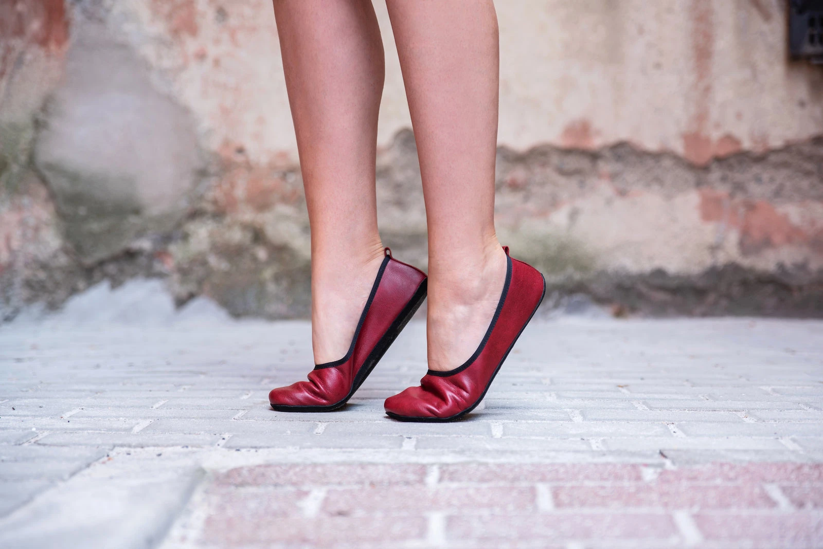 Балетки Ahinsa Ananda Ballet Narrow Barefoot — бордовый, фото 13