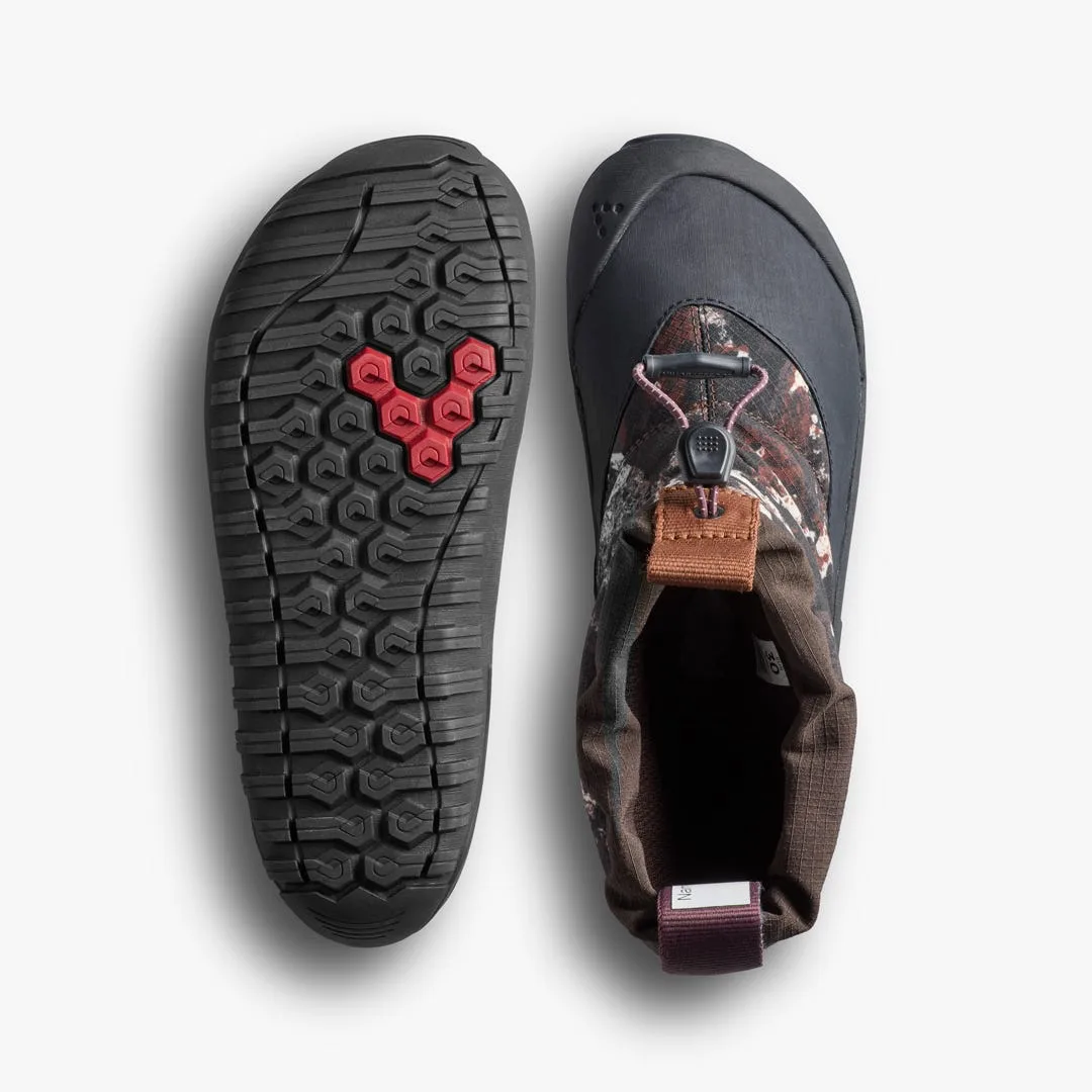 Ботинки Vivobarefoot Tracker Boot AT — детская модель, серо-коричневый с узором, фото 2