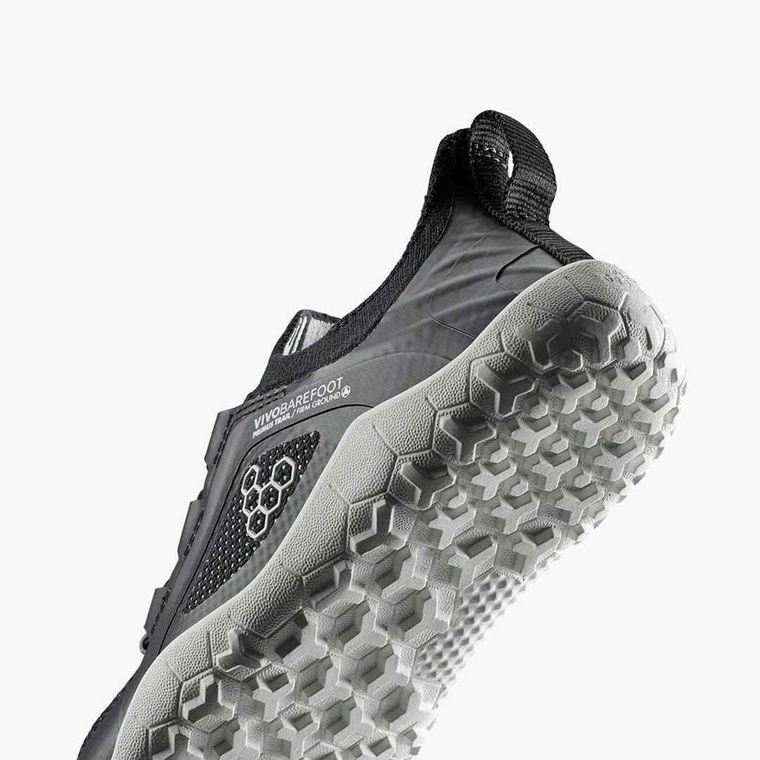 Кроссовки Vivobarefoot Primus Trail Knit FG — детская модель, чёрный, фото 7