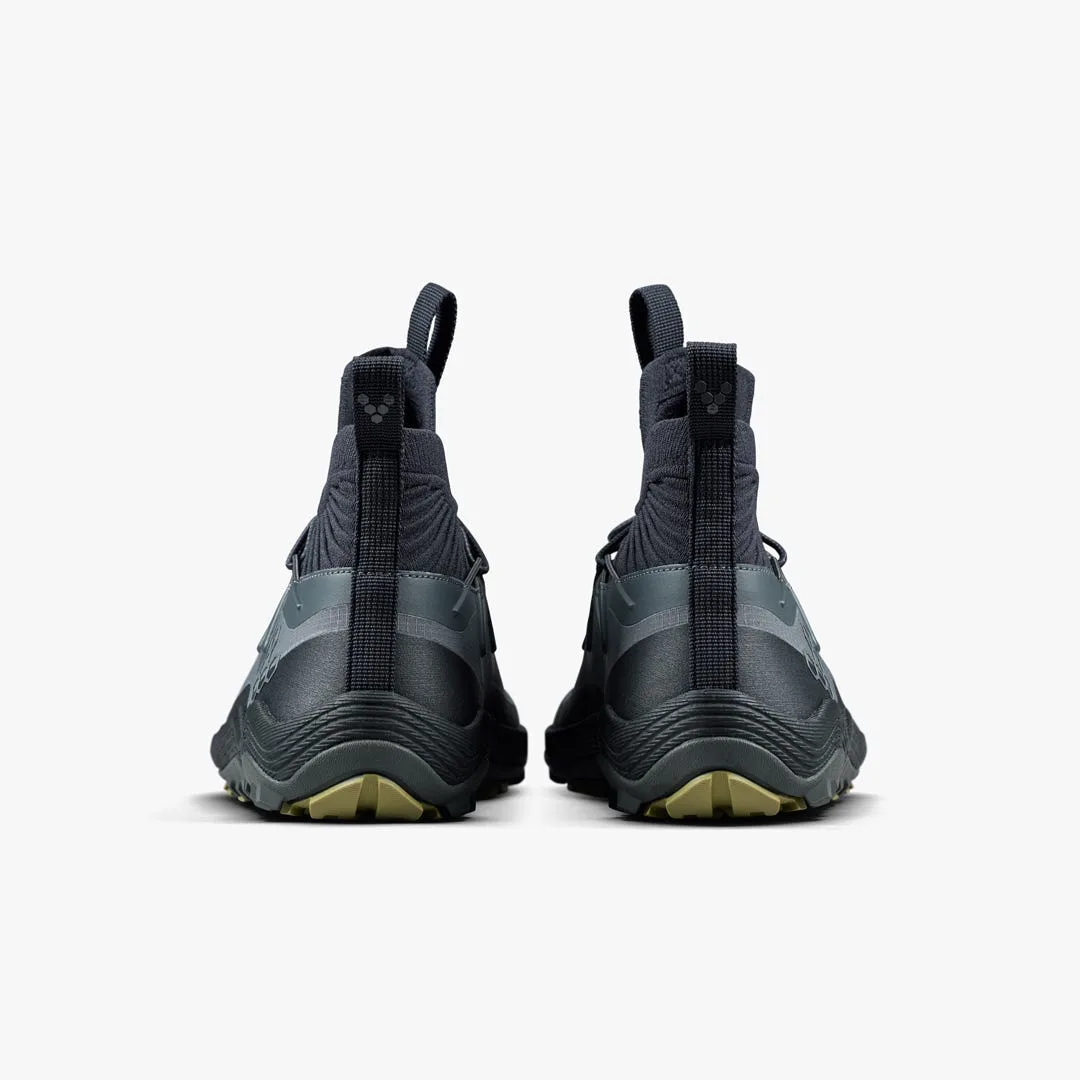 Ботинки Vivobarefoot Primus Trail Flow Mid II — мужская модель, тёмный серо-зелёный, фото 5