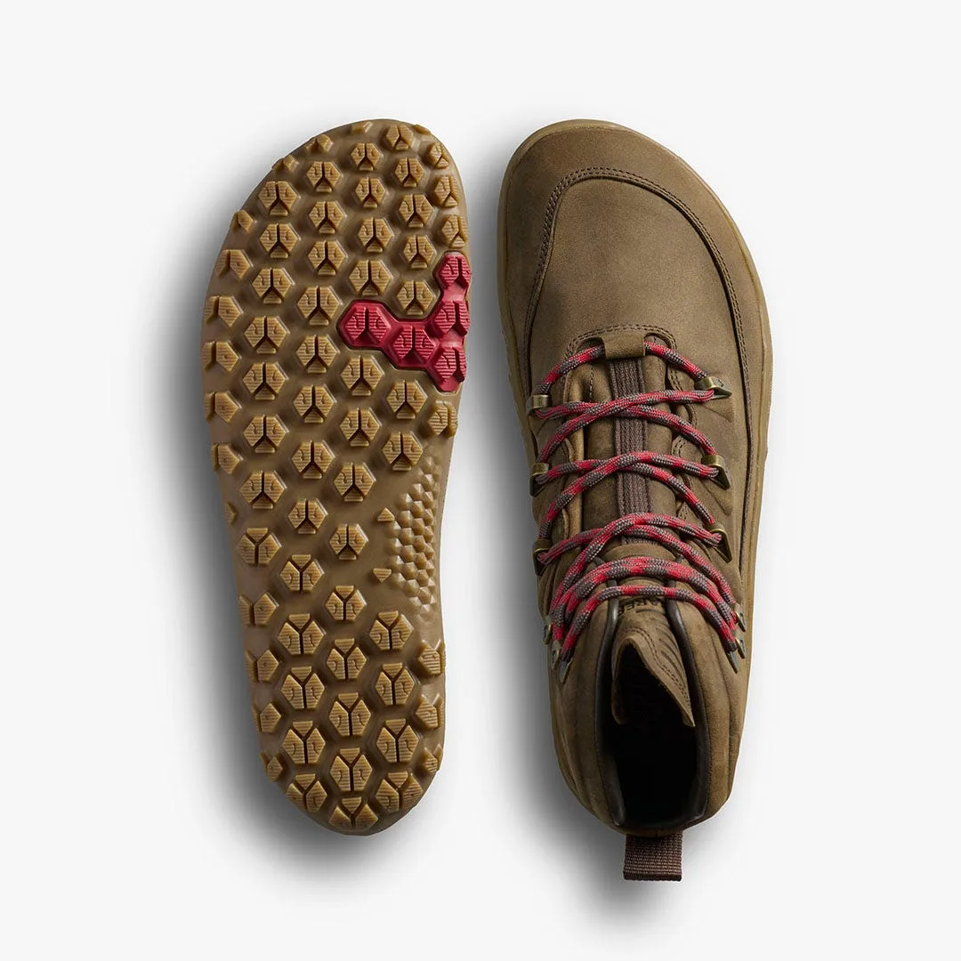 Ботинки Vivobarefoot Tracker Leather AT II — мужская модель, коричневый, фото 2