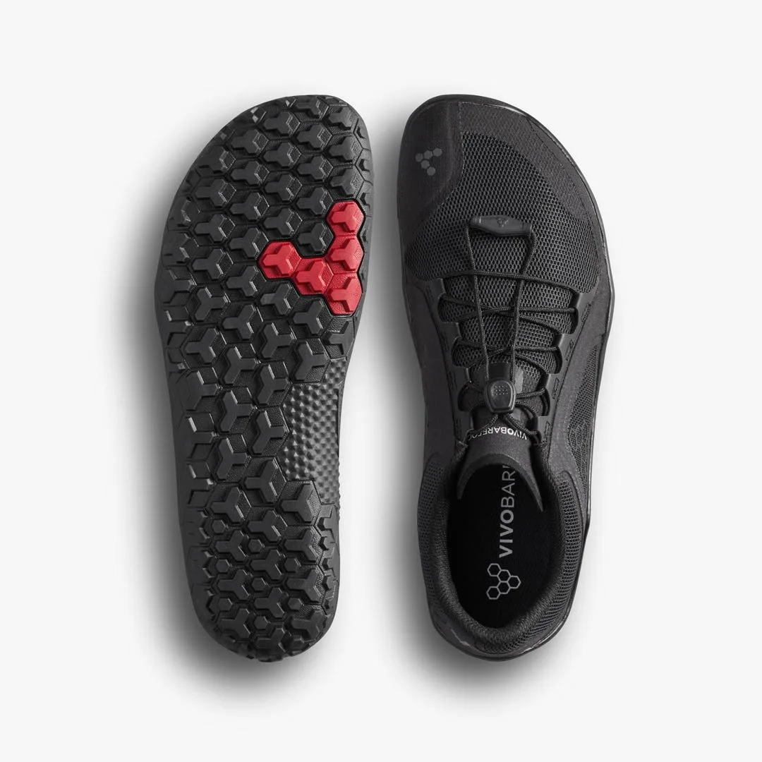 Кроссовки Vivobarefoot Primus Trail FG 3.5 — женская модель, чёрный, фото 2