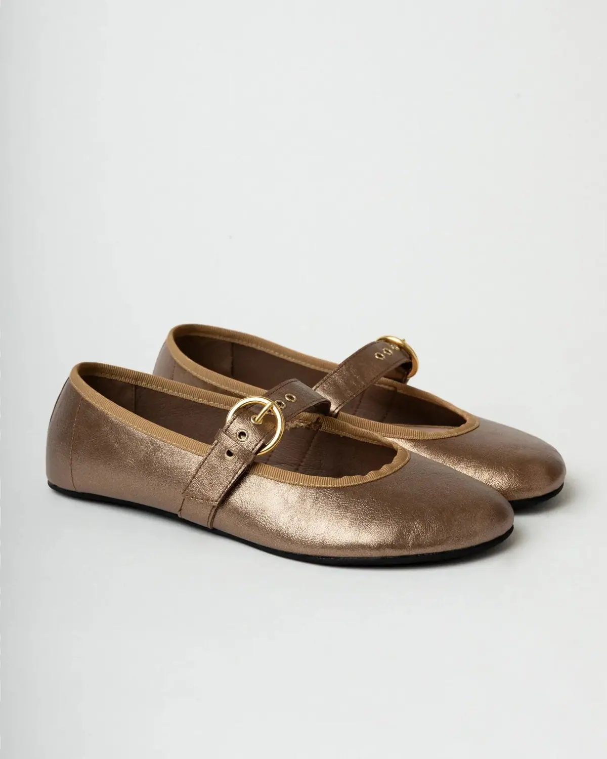 Босоногие балетки Clotsy Fivela — золотистый