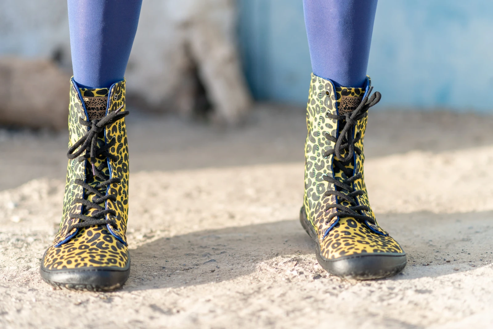 Босоногие ботинки Sambas the bambas Leo Amarillo — жёлтые леопардовые, фото 8
